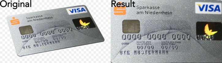 Basic use case of perspectiveWarp